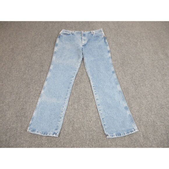 Wrangler Other - Wrangler Jeans‎ Mens 38 Blue Denim Pants Cowboy Cut Outdoors Work Wear 38x34 NEW